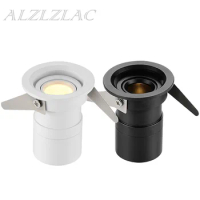 Zoomable Mini Led Spot Light 3W Recessed Led Downlights 110V 220V Anti Dazzle Focus Spotlight Jewelry Showcase Museum Cabinet