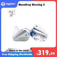 MoonDrop Blessing3 In-Ear Earphones 2DD+4BA Hybrid Triple-range Frequency Division In-ear Monitors 0