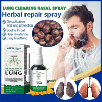 Bersihkan dan lembapkan saluran pernafasanSouth Moon Lung Spray Herbal Lung Cleanser Clearing Spray