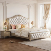 Unique King Size Luxury Double Bed Nordic Pretty King Size Frame Double Bed Princess Modern Cama Matrimonial Bedroom Furniture