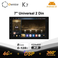 Ownice K7 for Nissan VW Toyota Universal Car Radior 2 Din Android 10.0 4G Ram 64G Rom 4G LTE GPS Auto Radio 360 SPDIF