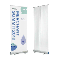 Standing Banner Frame Roll Up Poster Display 80x200cm - YLB-004 Aluminium Besi