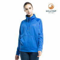 Hilltop 山頂鳥 女款保暖立領刷毛外套H22FV8寶藍