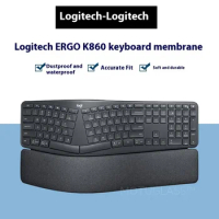 Logitech ERGO K860 Split Keyboard Protector Waterproof Dustproof Skin with Ergonomic Wrist Rest for 