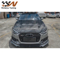 New Style Carbon Fiber Front Hood Bonnet Fit For Audi RS3 2018-2020 &amp; 2014-2020 A3 &amp; A3 S Line &amp; S3 High Quality Fitment
