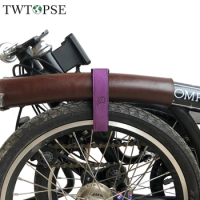 TWTOPSE Bicycle Frame Wheel Fixed Strap For Brompton Folding Bike 3SIXTY PIKES Binding Belt Hook Loop Cycling Bike Pants Straps