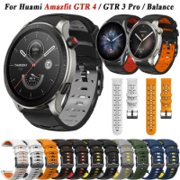 22mm Watch Band For Huami Amazfit GTR 4 3 Pro 2 2e Silicone Bracelet Wrist Strap For GTR 47mm Pace Stratos 3 2 Bip 5 Replacement