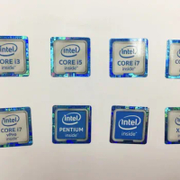 10PCS Label Sticker Laptop Desktop Cpu Inside Xeon Pentium Labe Logo Celeron Intel Core3 I5 I7 6th Generation Core i3 i5 i7