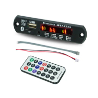 12V MP3 WMA Decoder Board Audio Module USB TF Radio Bluetooth5.0 Wireless Music Car MP3 Player With Remote Control