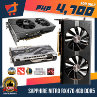 Sapphire Nitro RX 470 4GB GDDR5 Graphics Card  Video Card  Graphics Gaming Card   We also have RX 560, 570, 580, GTX 970, 1050 ti  TTREND