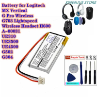 CS Battery 180mAh for Logitech UE310,UE3500,UE4500,G Pro Wireless,G502,G304,MX Vertical,G703 Lightspeed,H600,A-00031