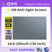 Projector Screen 16:9 Metal 30inch-130inch Anti Light Curtain Reflective Fabric Cloth For XGIMI H3 HALO Mogo Projector