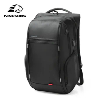 Kingsons Men Backpacks 15'' 17'' Laptop Backpack USB Charger Bag Anti-theft Backpack for Teenager Fashion Male Travel
