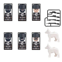 Military Weapon Snow Ghost Commando SWAT Special Forces Gun Soldier Mini Action Figures Building Blocks Army MOC Bricks Boy Toys