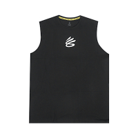 Under Armour UA 寬肩背心 Curry SLVS Tee 黑 男款 無袖 運動上衣 健身 UA 1390352001