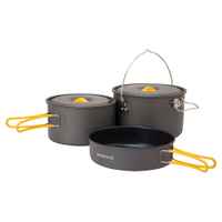 【【蘋果戶外】】mont-bell 1124909【1.5L+2L 套鍋】ALPINE COOKER 16+18 鋁合金鍋具組 平底鍋 折疊鍋 折疊碗 炊具 戶外輕量登山 露營