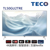 (無安裝)東元 50吋真4K GoogleTV液晶顯示器 TL50GU2TRE