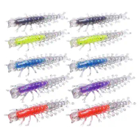 Centipede Fishing Lure 10pcs Soft Bait Simulation Centipede Multipurpose Elastic Natural Walking Action Fishing Lures For