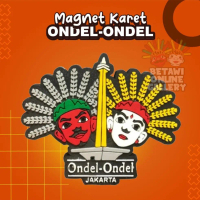 Magnet Kulkas Karet / Hiasan Karet / Oleh-oleh Jakarta