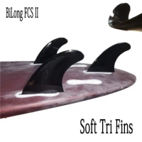 Bilong FCS II Soft Plastic Tri Fin Surfboard Fin Bodyboard All Board Types Surf Skimboard Boogie Board Quillas Surf Fin