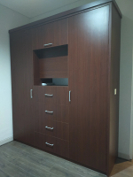 Farra Furniture Lemari Pakaian Custom Kualitas Terbaik Material Multyflex 15mm & 18mm Finishing HPL 