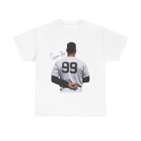 Tee Aaron Judge 100% Kapas Lengan Pendek Sesuai untuk Semua Acara dan Keselesaan Pemakaian