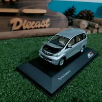 Diecast Miniatur Toyota Avanza G silver skala 1:43