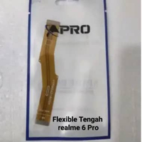 Flexible Tengah Realme 6 Pro - Penghubung Board Cas Ke Mesin