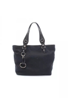 Gucci Pre-Loved Gucci icon bit gucci sima Shoulder bag tote bag canvas black