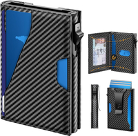 malist Wallet for Men: Slim Wallet Credit Card Holder with Money Clip ID window Cards Slot Smart Alu