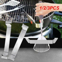 1/2/3PCS Grill Pan Shovel Stainless Steel Non-stick Durable Premium Mounting Hardware Save Space Backing Tool Bbq Tool Rack 40g