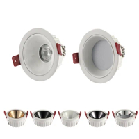 Dimmable LED Downlight Anti-Glare 7W 9W 12W 15W Floodlight Ceiling Lamp LED Spot Lighting Bedroom Kitchen Led Recessed Downlight