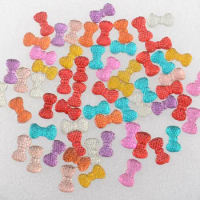 BOLIAO 120Pcs 7*12 mm ( 0.28*0.47 in ) Bow Shape Resin Jelly Color Scrapbook Shiny Delicate Cell Phone Beauty Home Decor DIY