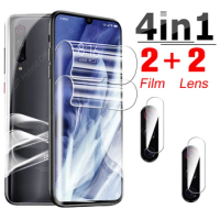 4 in 1 Back Hydrogel Film Case For Xiaomi Mi A3 A1 A2 Lite Screen Cover Mia1 Mia2 Mia3 5X 6X A 1 2 3 5 X Camera Lens Protection