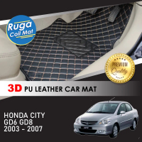 HONDA CITY GD6 i-DSI ( 2003 – 2007 ) 3D PU Leather Car Carpet Karpet Kereta Kulit PU 3D Car Mat Alas