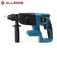 ALLSOME Brushless Cordless Rotary Hammer Drill Tool Rechargeable Hamer Impact Drilll Rechargeable Power Tools