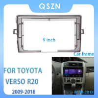 For Toyota Verso R20 2009-2018 9 Inch Car Radio Fascia Android MP5 Player Panel Casing Frame 2Din Head Unit Stereo Dash Cover