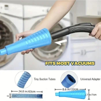 Home Cleaning Washing Machine Cleaning Vacuum Cleaner Pipe Vacuum Cleaner Head Washing Machine Cleaner Pipe Vacuum Cleaner