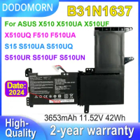 DODOMORN B31N1637 Laptop Battery For ASUS X510 X510UA X510UF X510UQ F510 F510UA F510UQ S510UA S510UQ S510UR C31N1637 42Wh 11.52V