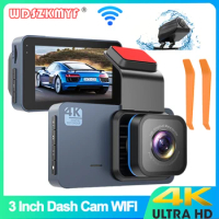 4K Front and Rear View Camera for Vehicle Dash Cam for Cars WIFI Car Dvr Video Recorder Black Box Parking Monitor Car Assecories