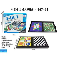 LC - MAINAN ANAK BOARD GAME CATUR LUDO ULAR TANGGA MAGNETIC GAME 3IN1 4in1 games