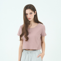 GIORDANO 女裝SORONA坑紋上衣 Spring Adventure系列 - 47 豆沙粉紅