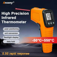 Thermometer Infrared Industri Digital Thermogun Infrared NonContact 50 ~ 550 °C