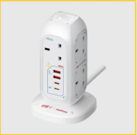 MOMAX X GUNDAM 7位USB拖板 ONEPLUG 7-OUTLET POWER STRIP WITH USB (GUNDAM RX-78-2) US18UKGDW  