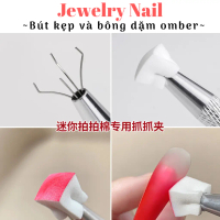 Bút gắp mút dặm ombre chuyên dụng bông mút mini tiện dụng cho dân làm móng