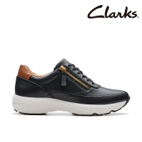 【Clarks】女鞋 Tivoli Zip 微尖頭側拉鏈輕盈休閒鞋(CLF76648C)