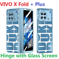Plating Clear For VIVO X Fold Plus Case Transparent Hinge Protective Film Screen Protector Cover