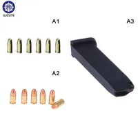 1:3 Scale Bullets Mini Gun Pistol Parts For Mini Glock G17 Extra Accessories Alloy Empire Bullets Magazine Clip Accessories