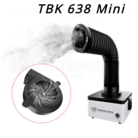 TBK 638 Mini Efficient Purification Smoking Instrument Soldering Smoke Purifier Smoke Absorber ESD Fume Extractor with LED Light