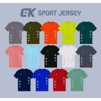 DESIGN 1 KAOS OLAHRAGA PENDEK JERSEY SEPAK BOLA FUTSAL BADMINTON VOLLY SENAM, Bulu Tangkis, GMY Baju